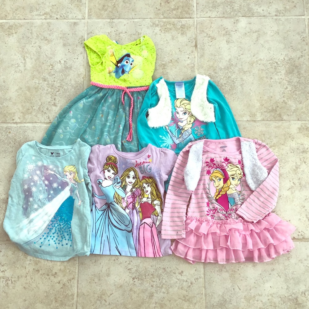 4t Disney girls 5 pack